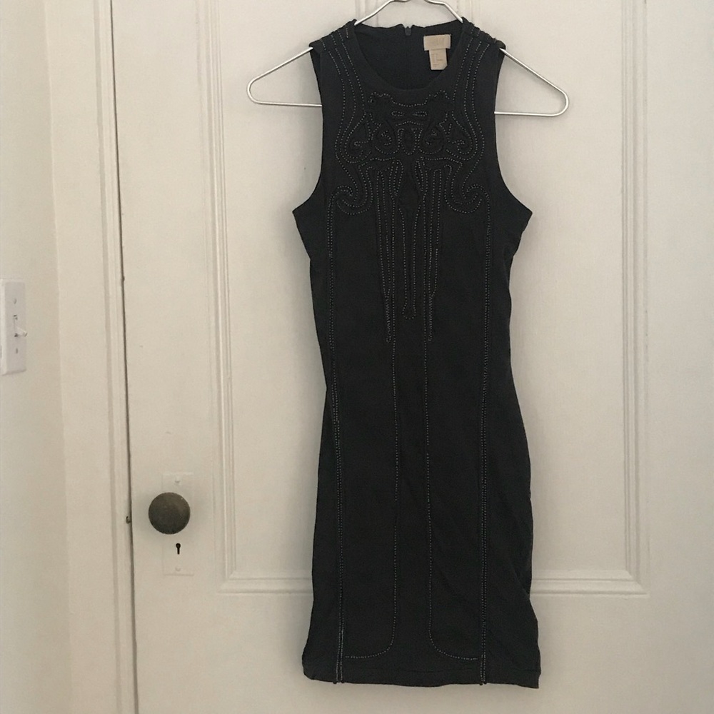 H&M Bodycon Beaded Mini Dress